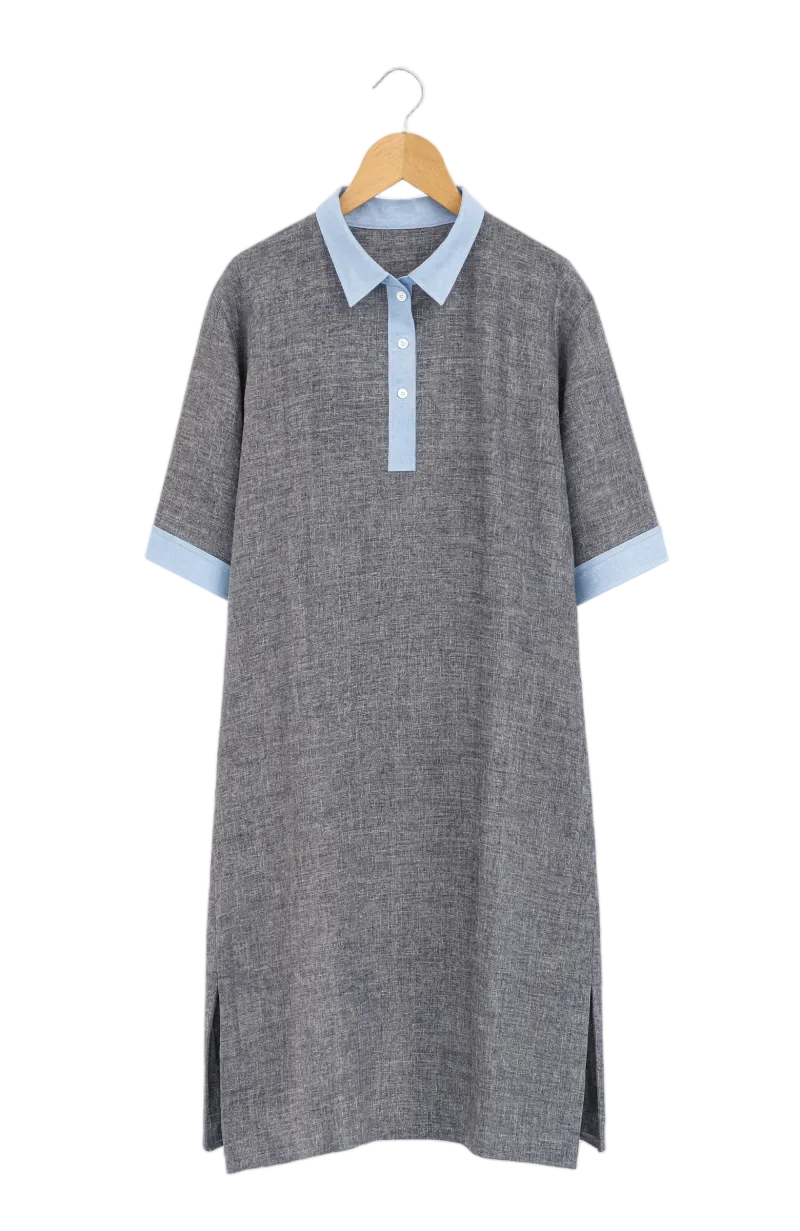 Grey handwoven dress - Product on Hanger Grey handwoven dress - Image 1