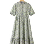 Handblock print short dress